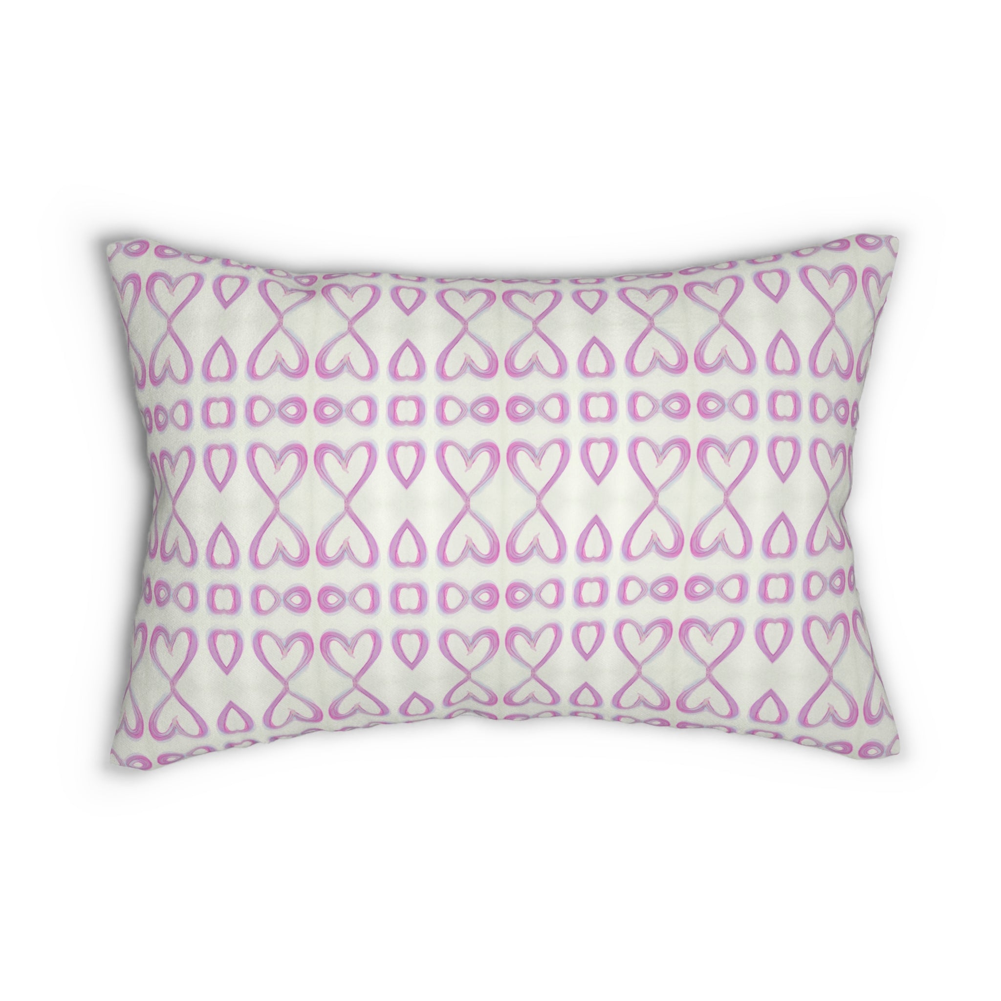 Open Pink Hearts - 13 x 22 Lumbar Pillow (OH/P1A)
