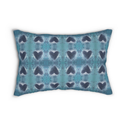 Blue Hearts - 13 x 22 Lumbar Pillow (SS/P1)