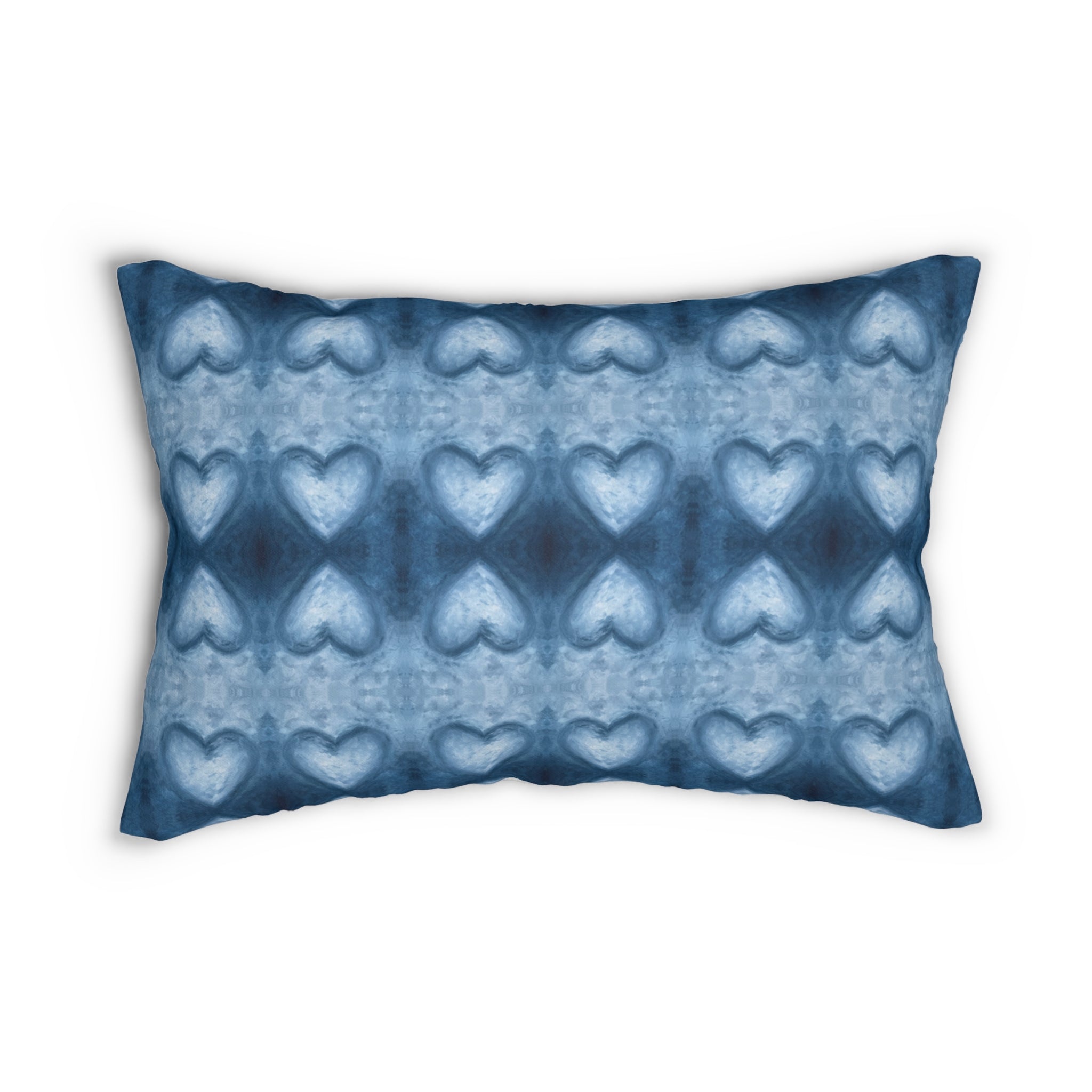 Blue Hearts - 13 x 22 Lumbar Pillow (WIB/P1)