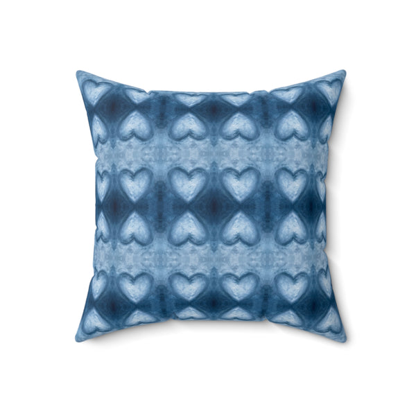 Square Pillow - Blue Hearts (WIB/P1)