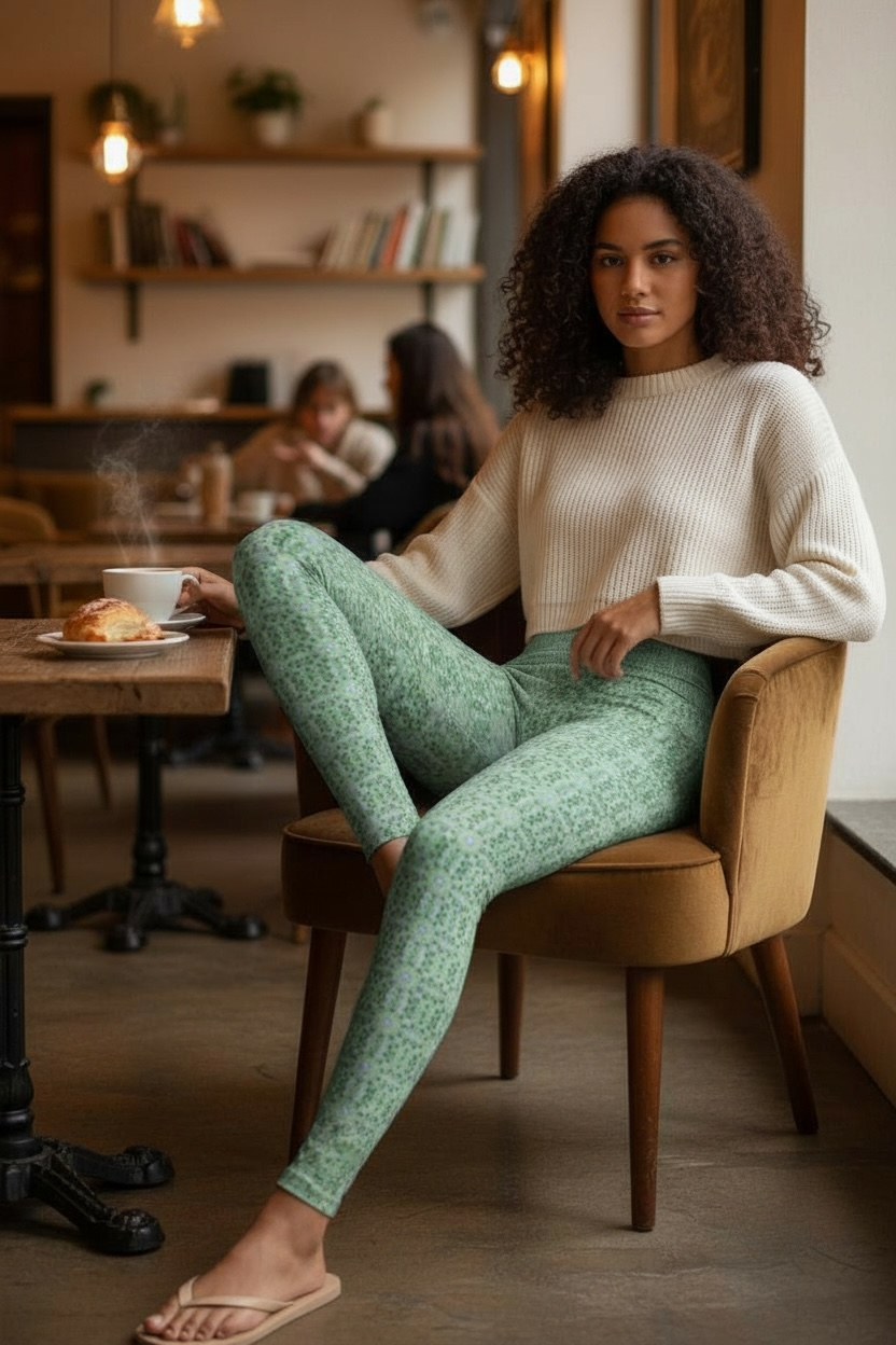 High Waisted Yoga Leggings - Siren's Song (OG/P18)