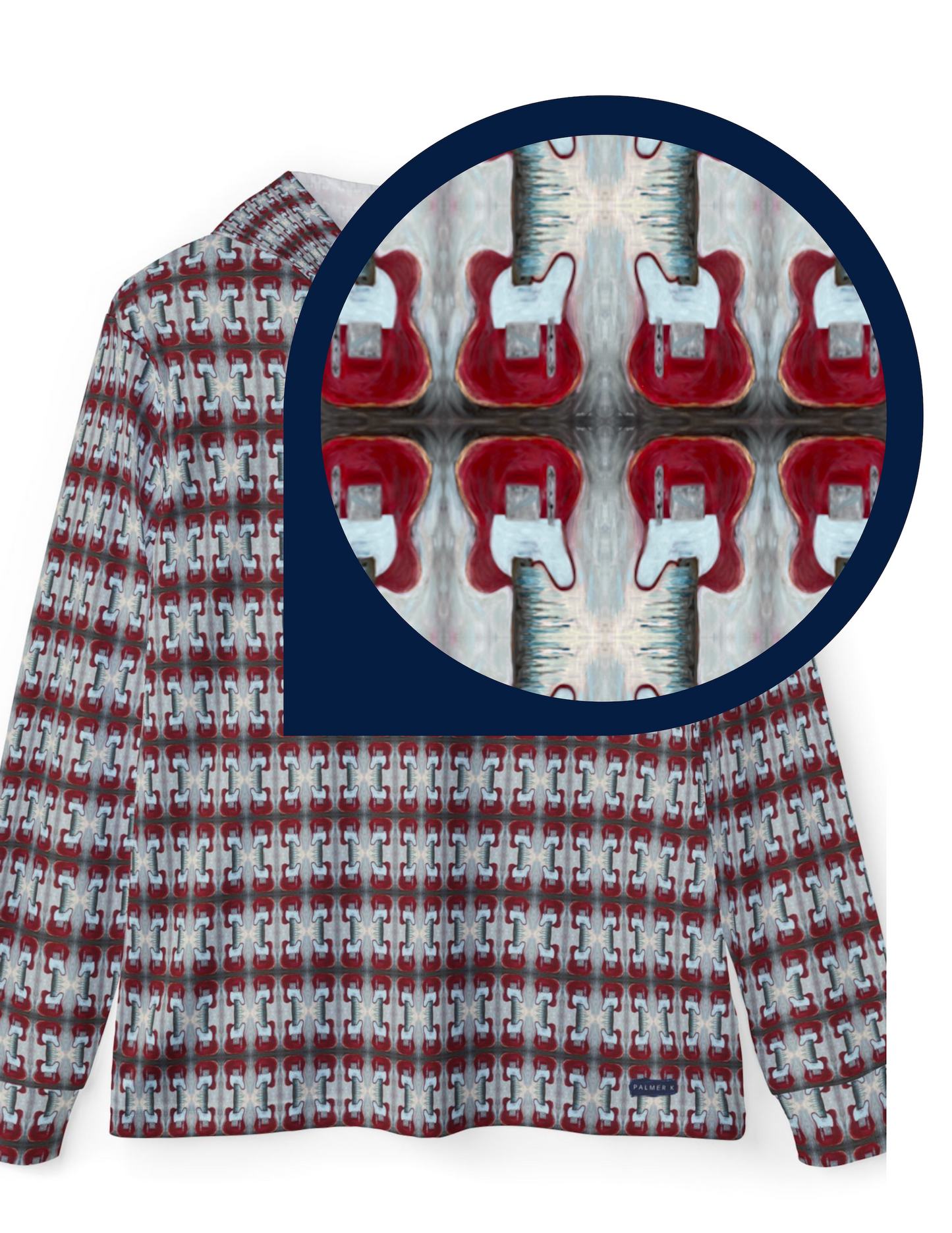 Rashguard / Unisex Sports Warmup Hoodie UPF +50 - Red Telecaster Guitars (OMB/P1)