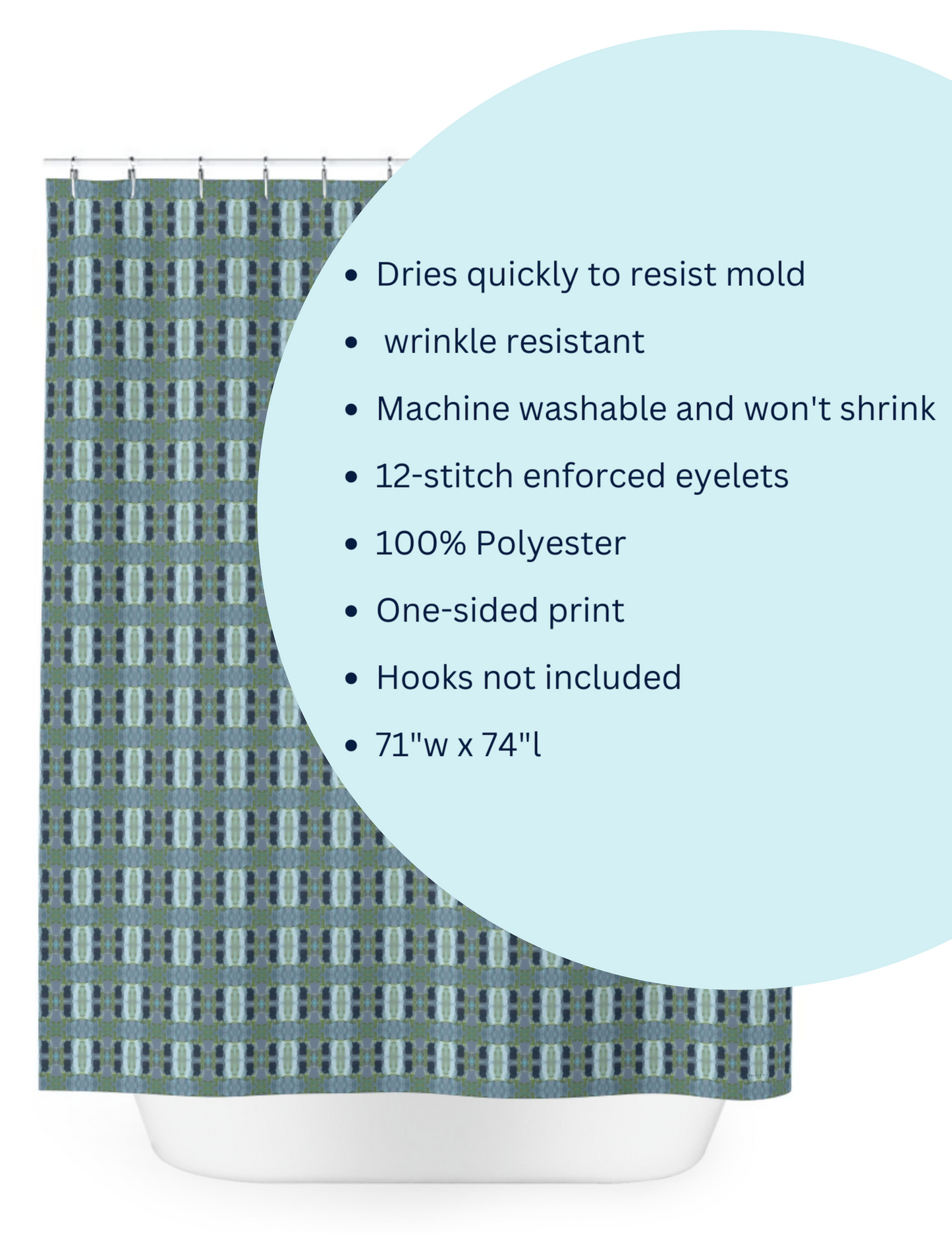 Shower Curtain - Lavender Arpeggio (ABJ/P13)