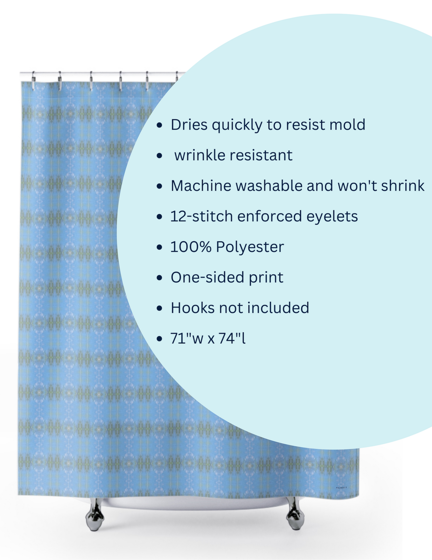 Shower Curtain - Blue Legato (HT/P4A)