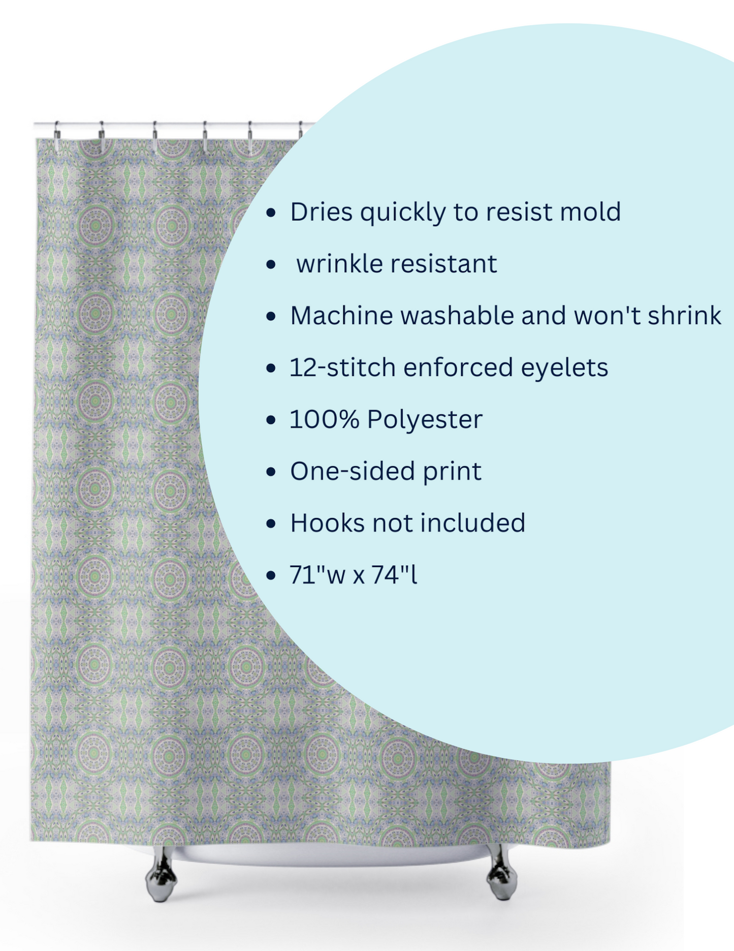 Shower Curtain - Seraphic Garden 2 (OG/P17A)