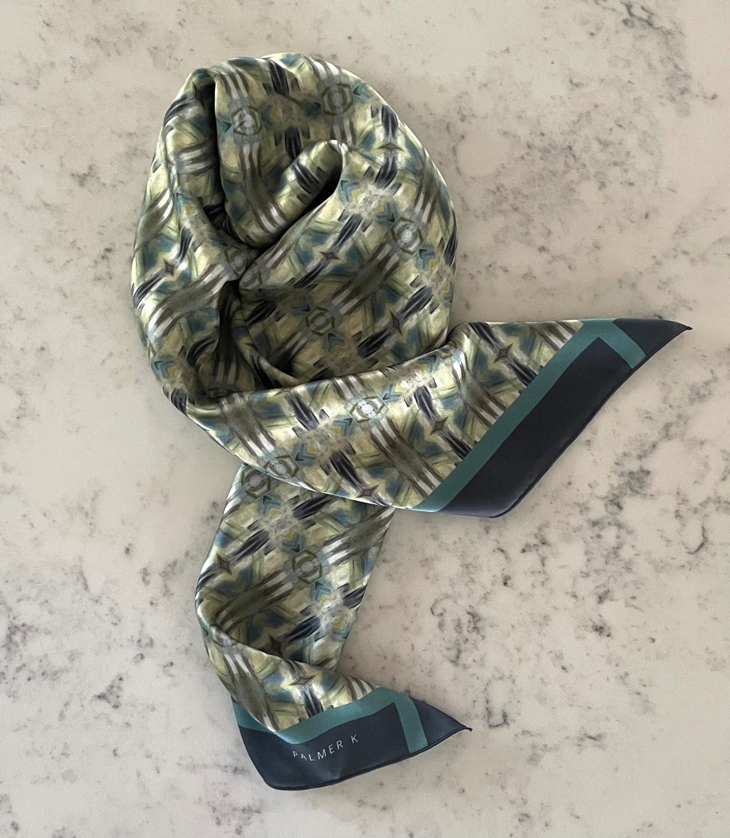 Luxury Silk Scarf - Plaid Reprise (BMW/P7)