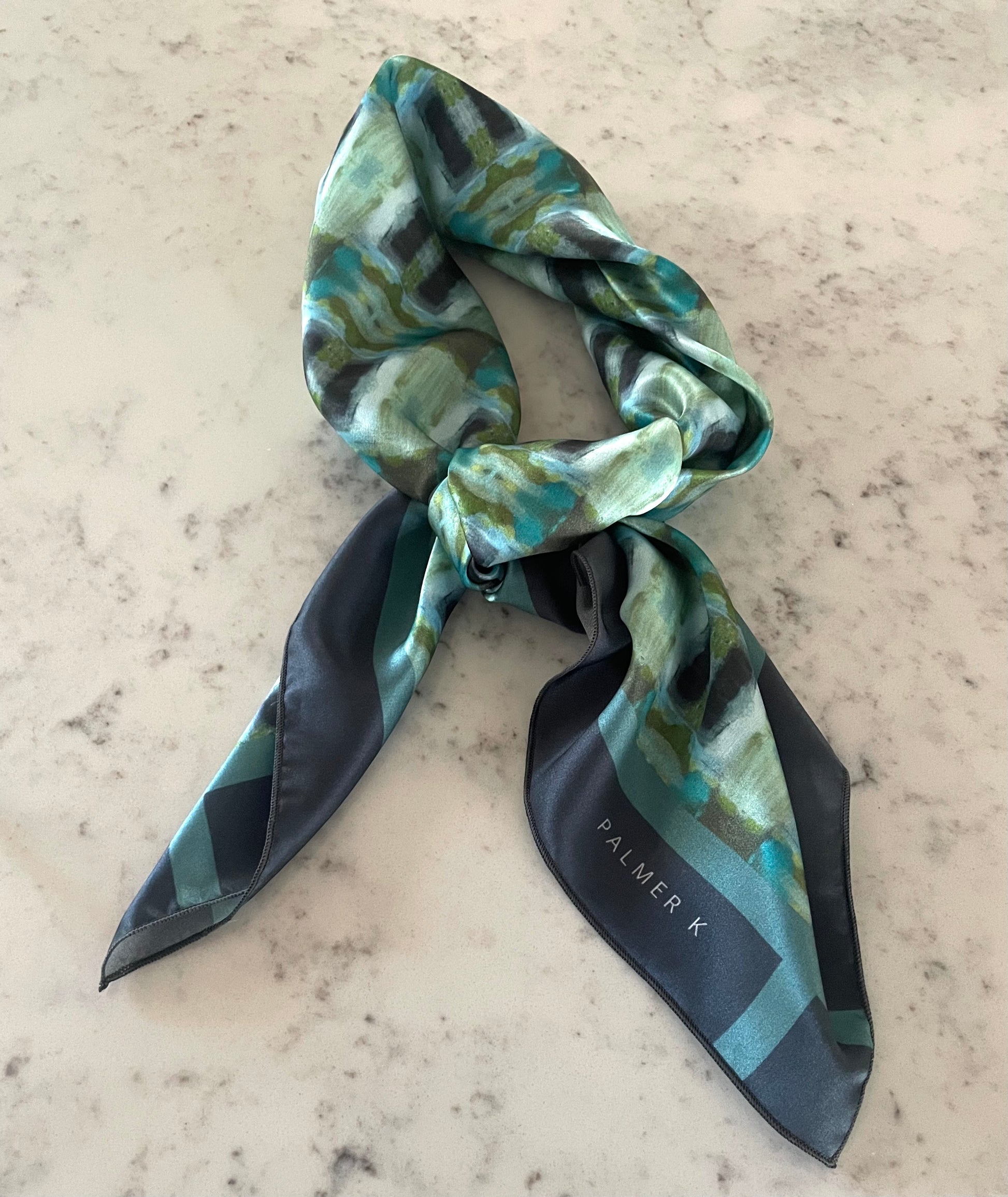 The epitome of luxury when it comes to accessorizing, our 100% Silk Charmeuse scarves are a gorgeous upscale addition to anyone's wardrobe. &nbsp; Tie it around your neck or handbag, use as a shawl, or wrap around your head like Audrey Hepburn - so many functional uses, our scarves are a wardrobe must-have staple!

100% Silk Charmeuse (12 momme)
Generously sized 36" x 36" square
Arrives in signature gift box
Sustainably printed&nbsp;
