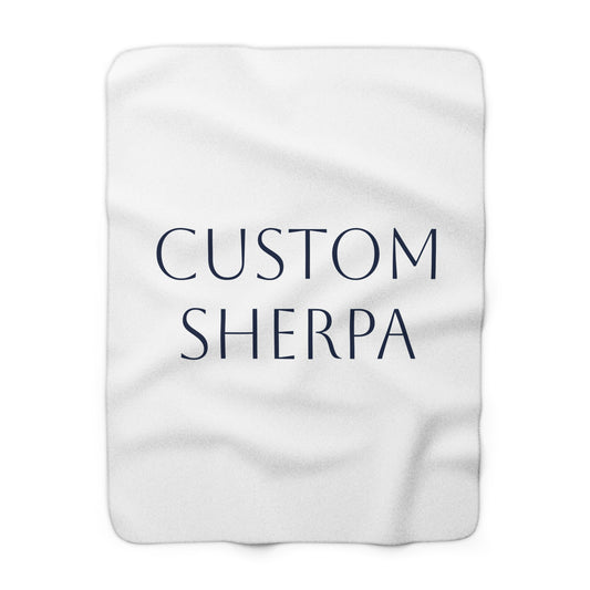 CUSTOM Sherpa Throw/Blanket