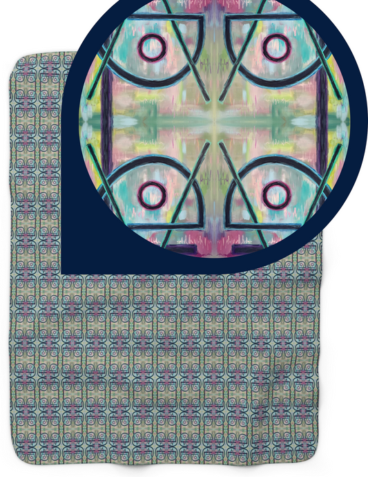 Sherpa Fleece Throw/Blanket - Love is a Vibe (LV/P0)