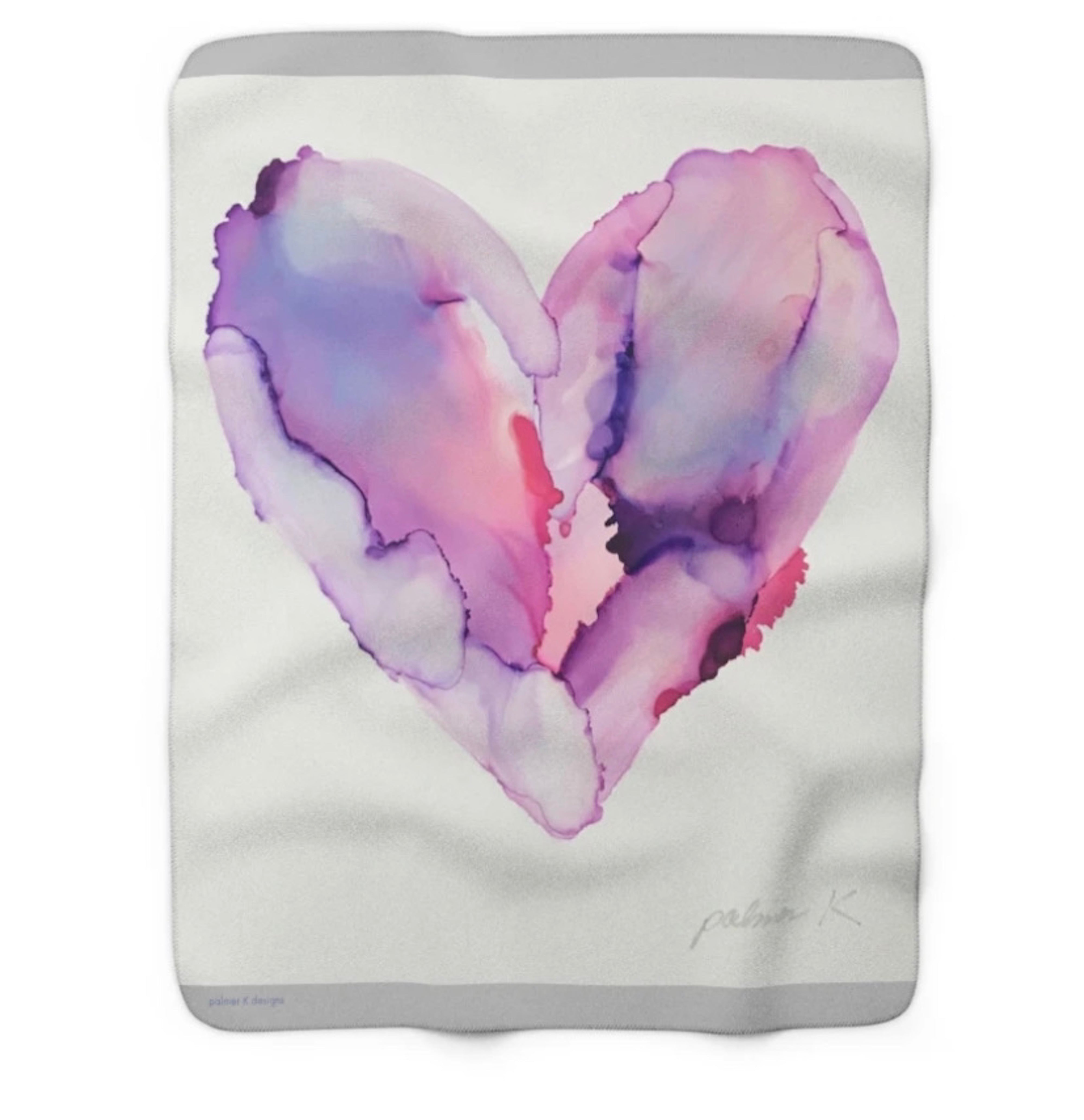 Hotsell Pink Hearts Sherpa Fleece Blanket