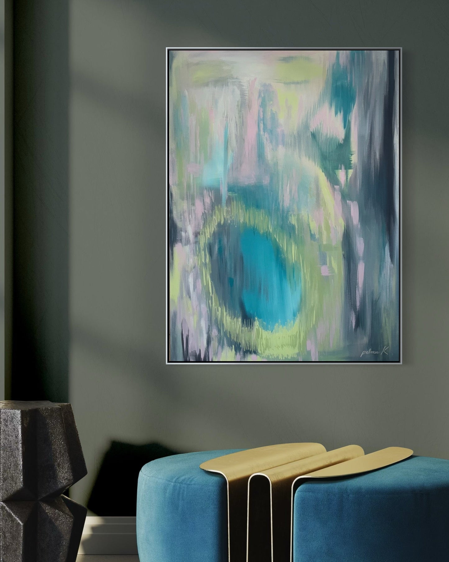 The Singer closes their eyes and sings from their soul.

Immerse your space in the emotional heartbeat of performance with “The Singer”, a fine art painting that captures the raw passion of music. &nbsp;This expressive portrait speaks directly to singers, songwriters, and music lovers - evoking the power of voice, vulnerability, and the timeless connection between artist and audience.

More than a portrait, “The Singer” conveys the intensity of a performance - the breath before the first note, the surrender