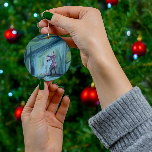 Ceramic Ornament - "Raise your Glass"