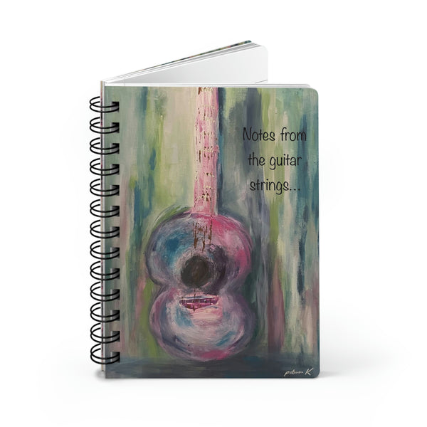 Spiral Bound Notebook: Notes from the Guitar Strings - Acoustic Guitar