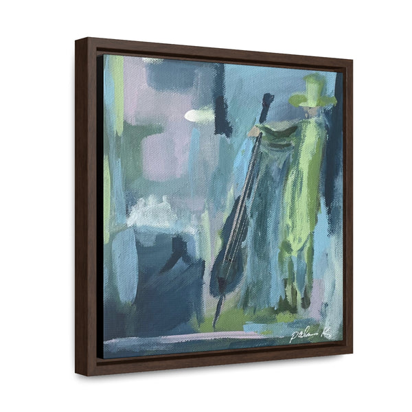 Gallery Canvas Wrap Print in solid wood float frame - "Swing it Low"