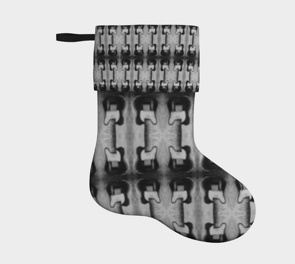 Holiday Christmas Stocking - Black and White Telecaster Guitars (HW-OMB/BW)