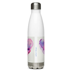 Stainless Steel Water Bottle - "Elastic Heart"