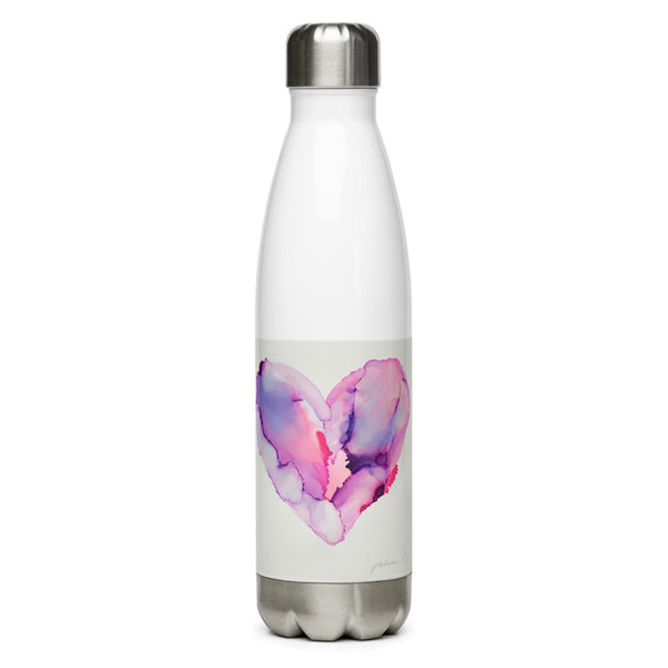 Stainless Steel Water Bottle - "Elastic Heart"